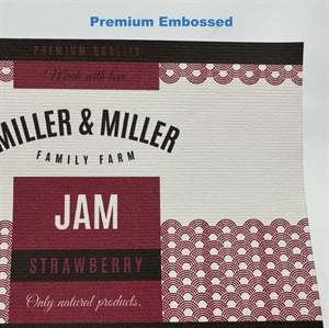 Premium embossed Etikett testrull - 10 cm x 4 meter